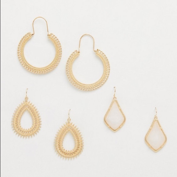 torrid Jewelry - GOLD-TONE STATEMENT DROP EARRINGS SET
